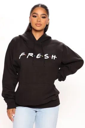 Keepin' It Fresh Hoodie - Black